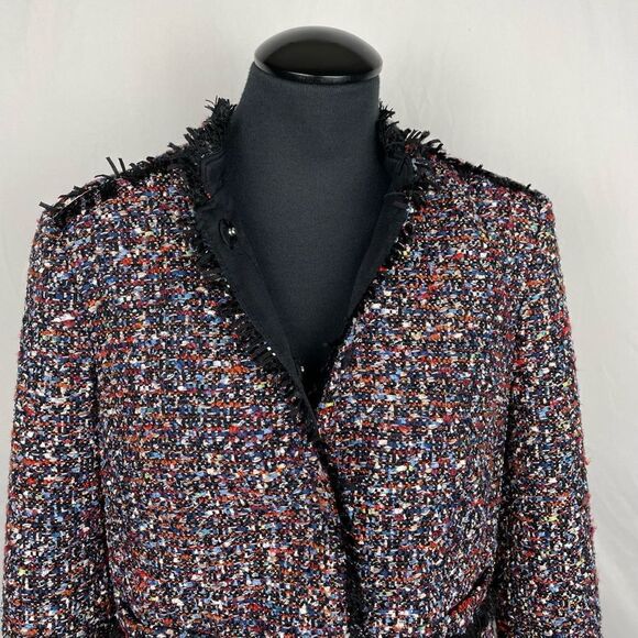 Ann Taylor NWT Tweed Fringe Jacket - Women’s S - Picture 4 of 10